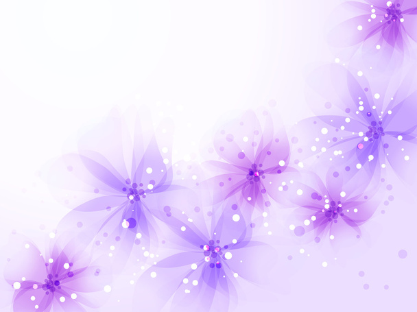 vector background with flowers - Vector, afbeelding