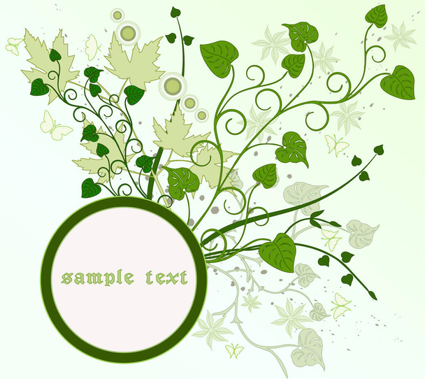 Floral  frame  - vector image - vector illustration - Vector, afbeelding
