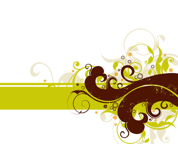 floral background image - vector illustration - Vektor, obrázek
