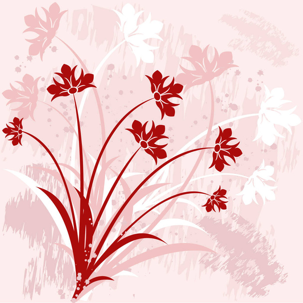 Floral Background - vector image - vector illustration - Vektor, Bild