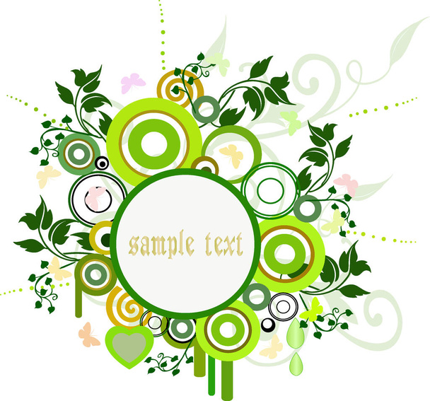 Floral Background - vector image - color illustration - Διάνυσμα, εικόνα