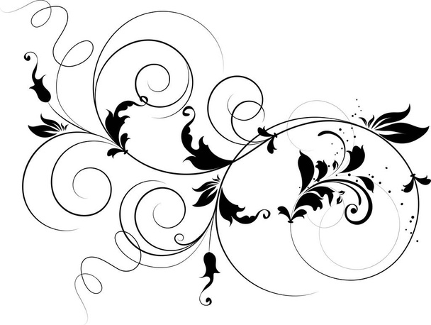 Floral illustration. Can be used for design. - Vector, imagen