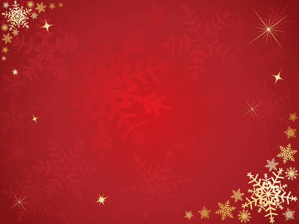 Christmas snowflake background.  Please check my portfolio for more christmas illustrations. - Vector, Image