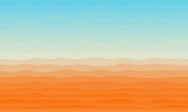 Multicolor welligen geschichteten abstrakten Hintergrund flachen Design-Stil. Orange und blau. - Foto, Bild