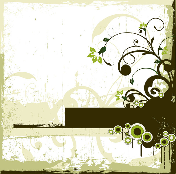 floral background image - color illustration - Vector, imagen