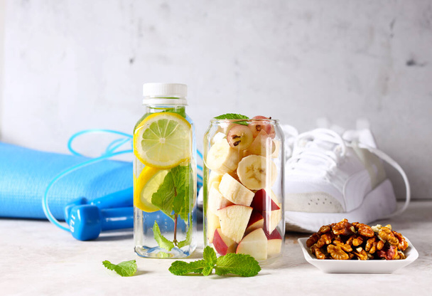 healthy sports nutrition fruit and drink - 写真・画像
