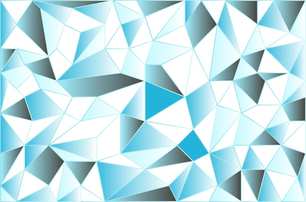 Icy low poly polygonal triangular icy abstract background. Vector illustration - Vector, Image