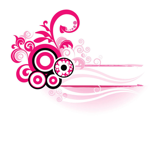 Abstract pink design image - color illustration - Vettoriali, immagini