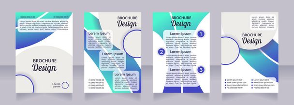 Menu for digestive disease blank brochure layout design. Vertical poster template set with empty copy space for text. Premade corporate reports collection. Editable flyer paper pages - ベクター画像