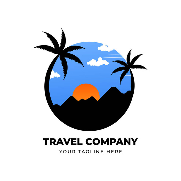 Travel logo design vector template - Vettoriali, immagini