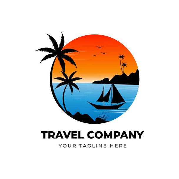 Travel Logo Design Vector template - Vector, Image