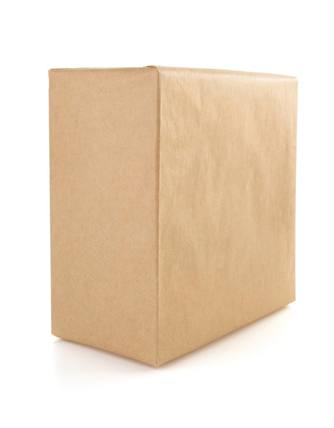 Cardboard box on white background - 写真・画像