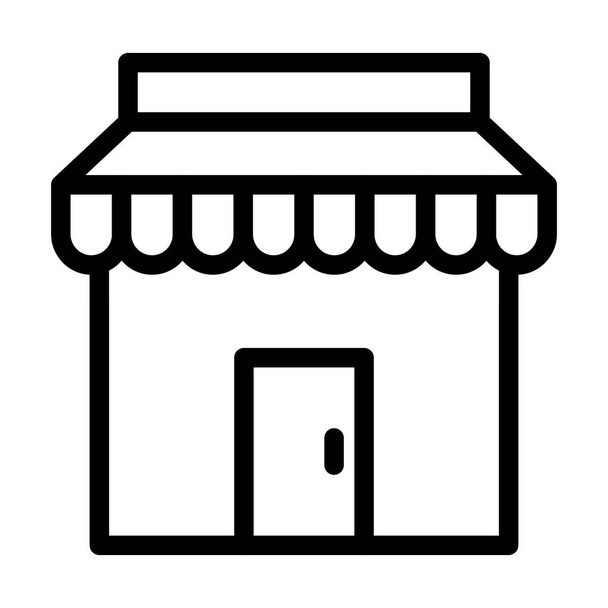 Icône de ligne épaisse de vecteur d'épicerie pour l'usage personnel et commercial - Vecteur, image