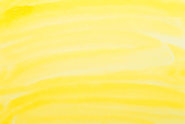  yellow watercolor background. hand painted by brush - Photo, Image