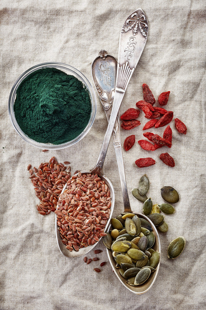 various kinds of superfoods  - Photo, Image