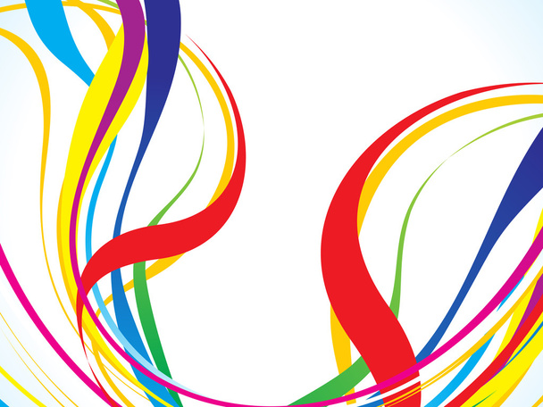 abstract colorful line background - Vector, Image