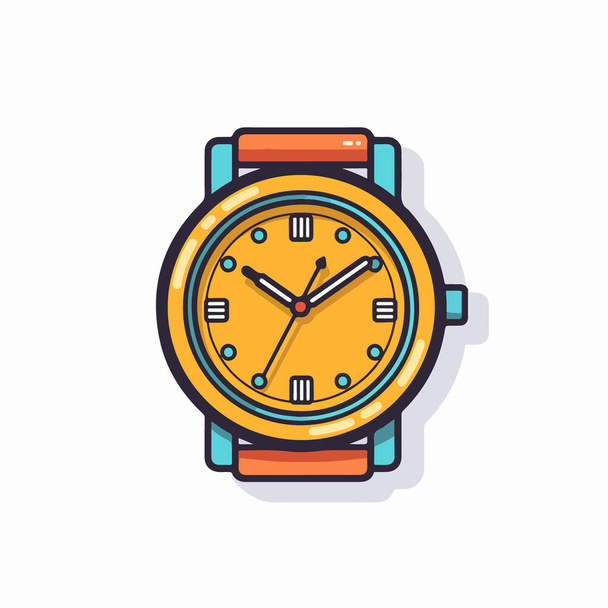 smart watch icon isolated on white background. watch watch. flat style. vector illustration.  - Vektör, Görsel