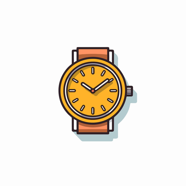 watch, clock color icon. vector illustration  - Vecteur, image