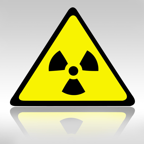 Znak substancji radioaktywnych - Zdjęcie, obraz