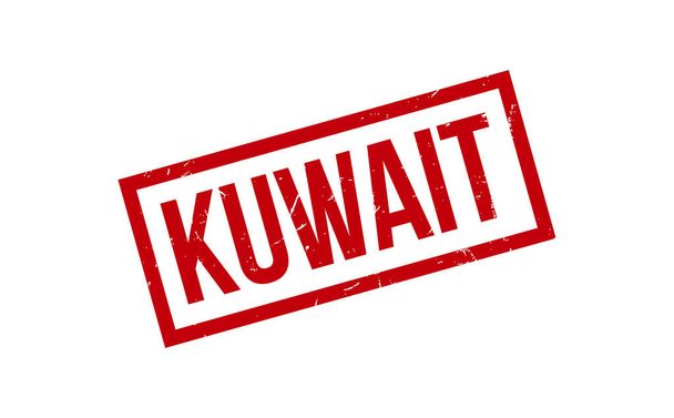 Kuwait Vettore guarnizione timbro di gomma - Vettoriali, immagini