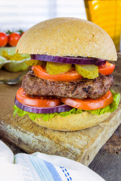 Homemade beef burger - Foto, Bild