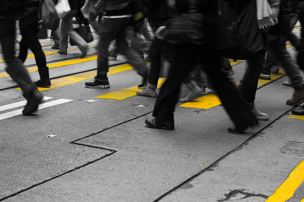 Κίνηση θολή φόντο συνωστισμό ανθρώπων που ζουν στην πόλη - Φωτογραφία, εικόνα
