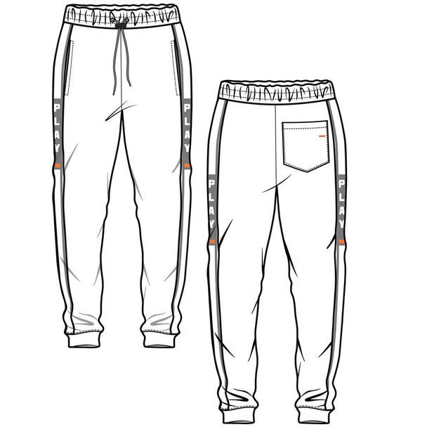 jogger pants vector design template.  - ベクター画像