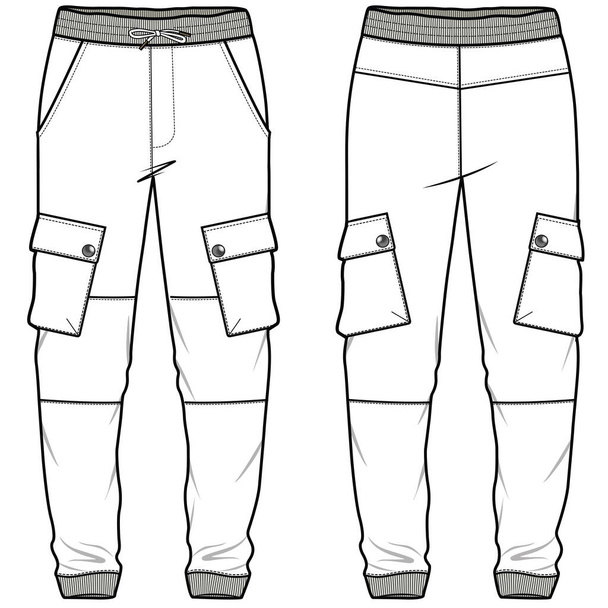 jogger pants vector design template.  - Διάνυσμα, εικόνα