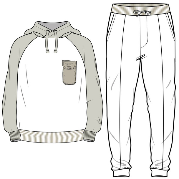 vector illustration of a sportswear set - ベクター画像