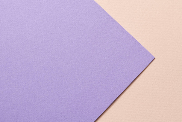 Rough kraft paper background, paper texture beige lilac colors. Mockup with copy space for text - Foto, Imagem