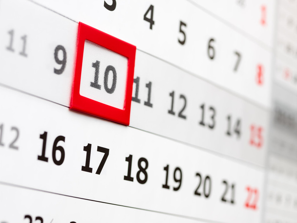 Лист настенного календаря с переносным маркером даты
 - Фото, изображение