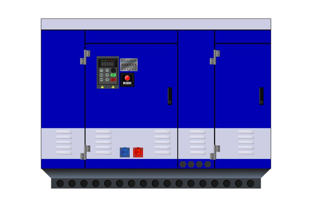 Diesel generator. Generator set. Vector illustration - Vector, Image
