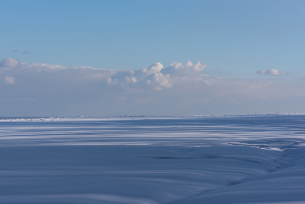 winter snow cloud shadows - Fotografie, Obrázek