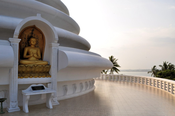Japanese Peace Pagoda at Rumassala, Galle, Sri Lanka - Photo, Image