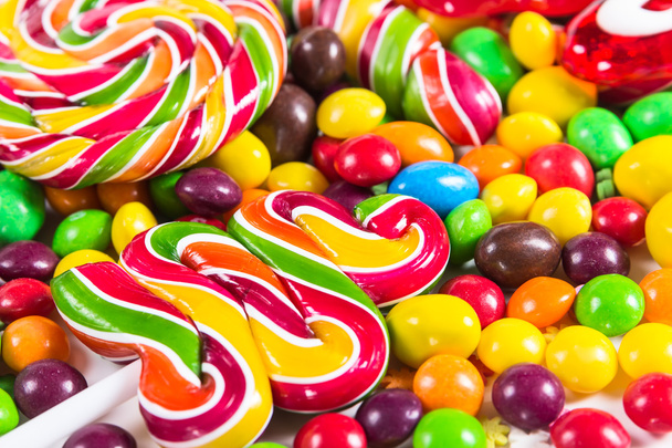 Fond avec des bonbons colorés
 - Photo, image