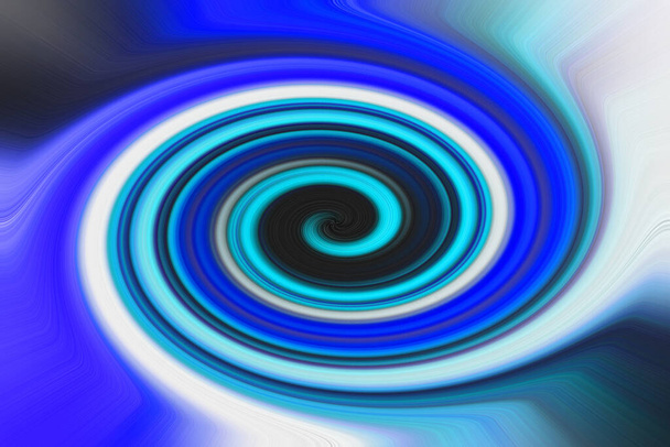 Une spirale de lignes longues et colorées. Fond abstrait créatif élégant. Lignes colorées spiralant - Photo, image