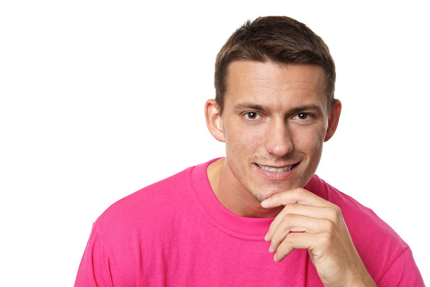Man in pink shirt - Foto, imagen