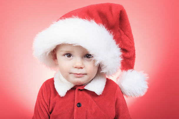 Portrait of a little boy on christmas time - 写真・画像