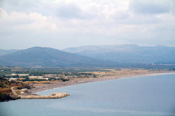 pitoresk plaja Rodos - Fotoğraf, Görsel