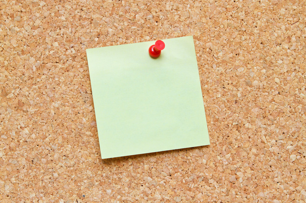 Blank note on a cork board - Photo, Image