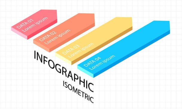 Timeline infographics isometric 3d vector design and marketing icons can be used for layout, workflow, diagram, annual report, web design, business concept with options, steps or processes.vector - Valokuva, kuva