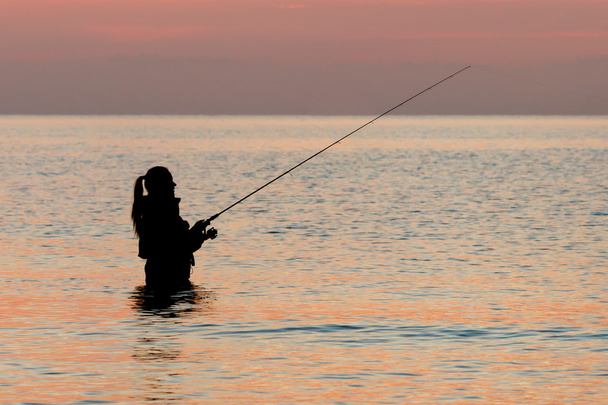 Fishing at dawn - Photo, Image