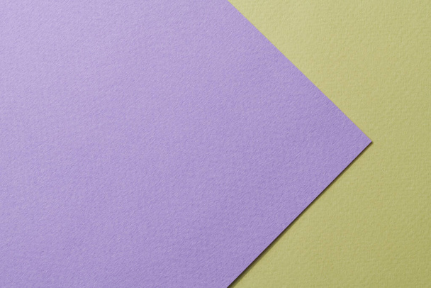 Rough kraft paper background, paper texture green lilac colors. Mockup with copy space for text - Photo, Image