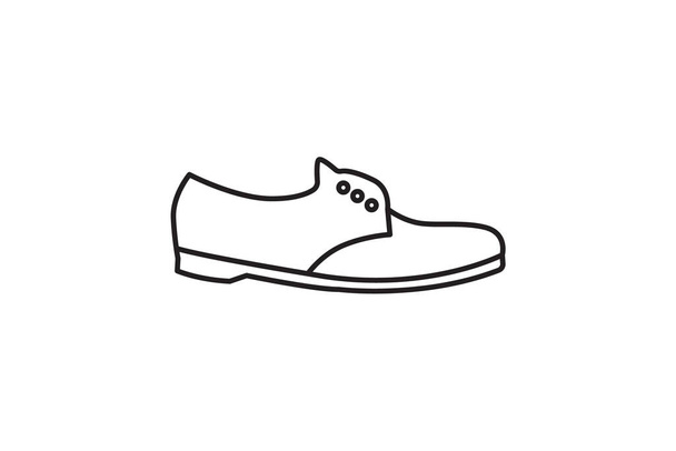  Round Toe Shoes Classic Comfort Vector Flat Icon Isolated on white Background - Vetor, Imagem