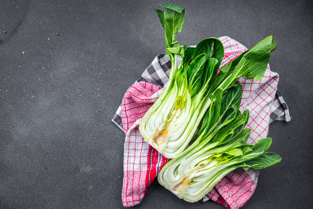 cabbage bok choy or pak choy raw fresh vegetable meal food snack on the table copy space food background rustic top view  - Photo, Image