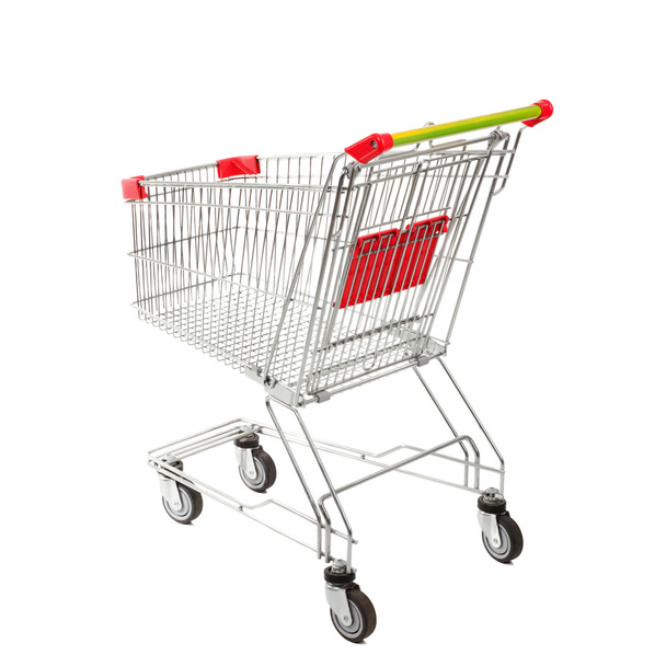 Empty Shopping Cart on the White Background - Foto, imagen