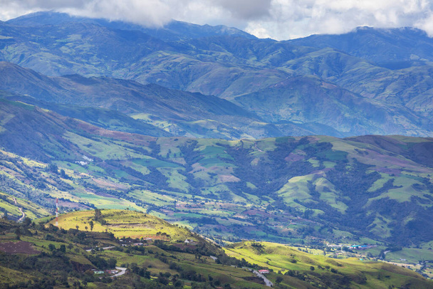 Venkovské krajiny v zelených kolumbijských horách - Fotografie, Obrázek