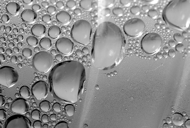 Drops of water on glass - Foto, afbeelding
