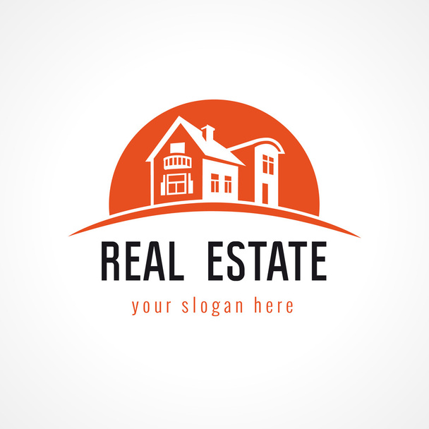 Real estate logo sun - Vector, Image