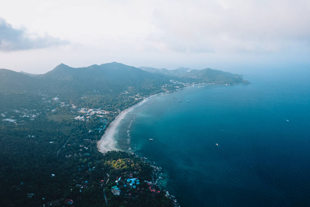 high angle view of tropical island,Koh tao Thailand - Fotó, kép